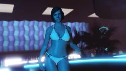 3d animated artist_request big_breasts curvy_figure female female_focus female_only grand_theft_auto grand_theft_auto_v karen_daniels michelle_(gta) no_sound tagme video white_bikini