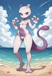 1girls ai_generated anthro civitai female female_focus female_only game_freak interfusor mewtwo nintendo perky_nipples petite petite_body petite_breasts petite_female pokemon pokemon_(species) small_breasts sole_female solo solo_female tagme young young_female young_woman