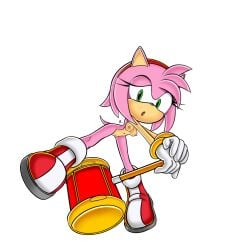 absurd_res alpha_channel amy_rose breasts clothing eulipotyphlan exposed_torso female footwear genitals handwear handwear_and_footwear_only hedgehog hi_res looking_at_viewer mammal nipples nude pussy rasenxoru sega shoes simple_background solo sonic_(series) sonic_the_hedgehog_(series) spread_legs spreading transformation transparent_background weapon