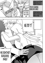 1boy 1girls adult adult_and_teenager after_sex age_difference ass big_ass big_breasts breasts cleavage comic embarrassed embrace english_text female formal formal_clothes hug huge_ass huge_breasts hugging large_breasts male mature mature_female mature_woman milf monochrome naruto naruto_(series) naruto_shippuden ninrubio office_lady older_female oppai revealing_clothes shirt skimpy skimpy_clothes skirt story teenager text thick_thighs thighs tsunade underass uzumaki_naruto voluptuous voluptuous_female younger_male