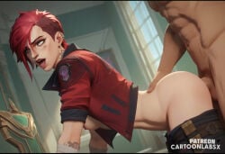 ai_generated anal anal_insertion anal_sex arcane arcane_vi cartoon cartoonlabsx female from_behind from_behind_position fucked_from_behind fucked_into_submission fucked_senseless fucked_silly league_of_legends lesbian_conversion male orgasm orgasm_face orientation_play penetration penile_penetration penis penis_in_pussy petite petite_body petite_female pussy red_hair sex sex_from_behind sexual_intercourse tagme vi