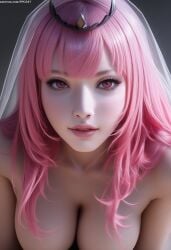 1girl 1girls ai_generated bangs bent_forward big_breasts busty busty_female collarbone eyelashes female female_focus female_only focus hanging_breasts hololive hololive_english large_breasts leaning_forward light-skinned_female light_skin lipstick long_hair mori_calliope nai_diffusion novelai nude nude_female pale-skinned_female pale_skin parted_lips patreon_url photorealistic pink_eyes pink_hair pink_lipstick pujopg realistic realistic_breast_size realistic_proportions realistic_textures seductive seductive_look sidelocks solo solo_female solo_focus straight_hair upper_body veil virtual_youtuber vtuber white-skinned_female white_body white_skin