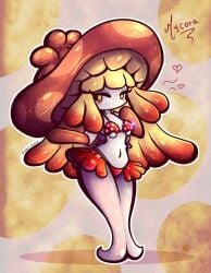 1girls ai_edit edit edited female female_focus female_only micro_bikini mushroom_girl mushroom_hat palworld small_breasts tagme