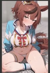 1girls ai_generated animal_ears anthropomorphization eyes female hair legs nice_nature_(run&win)_(umamusume) nice_nature_(umamusume) skin tagme umamusume umamusume_pretty_derby young