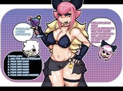 brawl_stars colette_(brawl_stars) kaspadoo_(artist) melodie_(brawl_stars)