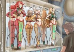 2d 3girls absurd_res alternate_costume alternate_version_available arms_behind_back arms_tied bad_end ball_gag bdsm blade_(xenoblade) blonde_female blonde_hair blushing blushing_female bondage bondage_gear bound_arms bound_female bound_legs breasts breasts_apart captured captured_heroine chaosblastx commission defeated defeated_heroine display display_case female female_focus gag gagged gagged_drooling gagged_female hi_res high_collar large_breasts lineup living_trophy midriff mirror mirror_reflection multiple_girls mythra mythra_(xenoblade) nintendo pyra red_hair red_hair_female reflection saliva saliva_drip saliva_trail small_breasts standing standing_on_tip_toes textless_version tiptoes trophy_case xenoblade_(series) xenoblade_chronicles_2