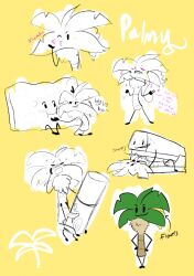 2019 battle_for_dream_island bfdi blowing_kiss blush drooling hug listening_to_music marker_(bfdi) object_shows palmy_(bfdi) reference_image sex spongy_(bfdi) stapy_(bfdi) teasing tongue_out tummysoup