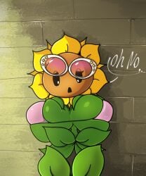 big_breasts bikini huge_breasts plant_girl plants_vs_zombies plants_vs_zombies_2:_it's_about_time sunflower_(pvz) sunflower_singer_(pvz)