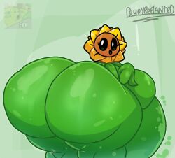 1girls anthro blueytheplantlizard female flora_fauna plant plantie popcap_games pvz sunflower_(pvz) vore