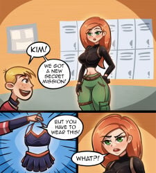 1boy 1boy1girl 1girls aleksey_gutierrez big_ass big_breasts breasts canon_couple couple curvaceous curvy curvy_figure digital_media_(artwork) disney female hips hourglass_figure huge_ass huge_breasts kim_possible kimberly_ann_possible large_ass large_breasts legs light-skinned_female light-skinned_male light_skin male/female ron_stoppable slim_waist straight thick thick_hips thick_legs thick_thighs thighs voluptuous waist wide_hips