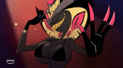 ai_assisted anthro bikini breasts edit edited_screencap gender_transformation genderswap genderswap_(mtf) hazbin_hotel rule_63 sir_pentious_(hazbin_hotel)