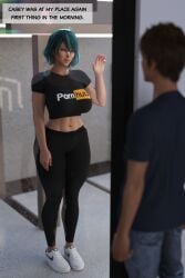 1boy 1girls 3d big_ass big_breasts big_thighs blue_hair breasts busty casey_(definemacro) curvaceous curvy curvy_figure definemacro female hips huge_ass huge_breasts large_ass large_breasts light-skinned_female light_skin male male/female original original_character slim_waist story straight thick thick_hips thick_legs thick_thighs thighs tomboy voluptuous waist wide_hips