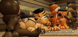 3d_model baren_(piggy) dick felix_(piggy) filip_(piggy) foxy_(piggy) furry furry_male kitsukyonlynsfw male piggy:_book_2 piggy_(game) pony_(piggy) roblox_game the_silver_paw_(piggy) tigry_(piggy) trio trio_male