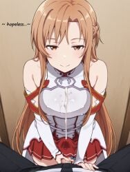 ai_generated cheating cheating_(relationship) cheating_girlfriend cheating_wife cuckold cuckold_pov cuckolding female netorare netorase ntr premature_ejaculation premature_ejaculation_shaming tagme yuuki_asuna