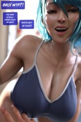 1boy 1boy1girl 1girls 3d best_friends big_ass big_breasts big_thighs blue_hair breasts bubble_ass bubble_butt busty casey_(definemacro) curvaceous curvy curvy_figure definemacro female friends hips huge_ass huge_breasts huge_thighs large_ass large_breasts large_thighs light-skinned_female light_skin male male/female male_pov mature mature_female original original_character original_characters pov round_ass slim_waist story teasing thick thick_hips thick_legs thick_thighs thighs tomboy voluptuous waist wide_hips wide_thighs