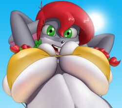 bikini creatiffy huge_breasts mouse nicky_(thea_sisters)
