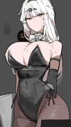 1girls 2026 2d 2d_(artwork) artist_name azz0422 big_breasts breasts bunnysuit color colored curvy curvy_female curvy_figure digital_media_(artwork) female female_only grey_background hair hi_res hoyoverse huge_breasts large_breasts legwear light-skinned_female light_skin long_hair looking_at_viewer mihoyo qr_code simple_background solo sweat sweatdrop white_hair yixuan_(zenless_zone_zero) zenless_zone_zero