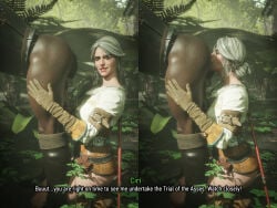 1girls 2boys cd_projekt_red ciri comic currysfm dark-skinned_male dark_skin female geralt_of_rivia interracial rimming small_penis small_penis_humiliation stepfather_and_stepdaughter the_witcher_(series) the_witcher_3:_wild_hunt