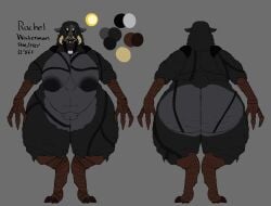 bbw beanie-3 chubby chubby_female fat fat_female huge_ass overweight overweight_female rachel_waterman_(the_walten_files) reference_sheet sheep sheep_witch sheep_witch_(twf) tagme the_mysterious_house the_walten_files