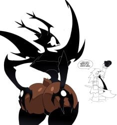 ass ass_focus comic deltarune dess_holiday grabbing grabbing_ass meme roaring_knight susie_(deltarune) undertale_(series)