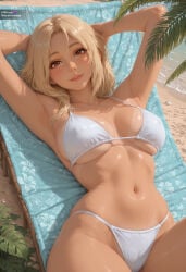 2026 ai_generated bikini blonde_hair brown_eyes long_hair naruto_(series) onna_exe tsunade