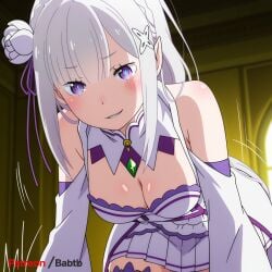 emilia (re:zero) from re:zero kara hajimeru isekai seikatsu by babtb