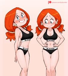 1girls ai_assisted ai_generated artist_name big_breasts blacked blacked_clothing blue_eyes blush blush_lines breasts cleavage color colored covered_navel death_buy_lemonade digital_drawing_(artwork) digital_media_(artwork) earrings edit female female_focus female_only flustered freckles freckles_on_face girly grok hair hands_behind_back hands_up hi_res highres jpeg katie_(death_buy_lemonade) kyu-bum_lee kyu_bum_lee large_breasts light-skinned_female light_skin looking_at_viewer nervous oc orange_hair original original_character panties patreon patreon_logo patreon_url shy shy_expression simple_background smile sports_bra thighs twintails white_body white_skin
