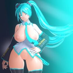 hatsune miku from sega by luminaryofages