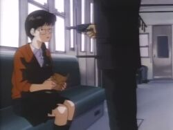1980s 1980s_(style) 1boy 1girls animated apprehensive at_gunpoint audio blowjob braid broken_glass brown_hair bystander bystanders censored clothed clothed_fellatio cold_sweat cream_lemon crying crying_with_eyes_open english_subtitles fellatio forced forced_fellatio glasses gun gunshot gunshot_wound hands-free hentai hentai_series holding_gun japanese_dialogue longer_than_one_minute mosaic_censoring older_female_and_younger_male on_train peeing pissing_self public public_sex rape raped_female rapist rapist_and_victim reading scared scared_expression scared_face scared_female schoolboy shorter_than_two_minutes sitting slow_fellatio sound standing straight sweat tagme terrified train train_interior video weapon whispering whispering_into_ear