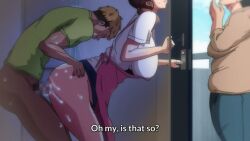 1boy 1boy1girl 2023 20s 2girls age_difference animated anime_screenshot anus apron ass bent_over blonde_hair blue_sky blush bottomless bouncing_breasts breasts brown_eyes brown_hair censored cheating_(relationship) clothes_lift cloud cloudy_sky colored_skin denim doggy_style door door_open doorway english_subtitles english_text eye_contact eyelashes female female_pubic_hair from_behind functionally_nude green_shirt gyaruo hand_on_own_hip hentai_series housewife indoors jeans leaning_forward legs lipstick looking_at_another makeup mature_female mosaic_censoring mother_and_child mother_and_son multicolored_hair multiple_girls netorare old old_woman older_female_and_younger_male open_door pale_skin pants partially_undressed penis pubic_hair pussy pussy_juice pussy_juice_drip pussy_juice_trail rape sex sex_from_behind shirt short_hair shorter_than_30_seconds sideboob skirt skirt_lift sky sneaky sneaky_sex sound standing standing_sex stealth_sex straight sweat sweatdrop t-shirt tagme tears teasing thick_thighs thigh_gap thighs tsuma_ni_damatte_sokubai-kai_ni_iku_ja_nakatta two-tone_hair vaginal_penetration video waist_grab wet white_skin yamamoto_kazuya yumiko_kimura
