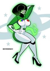 atomickingboo original original_character oc the_space_angels bodysuit body_suit full_body full_body_suit susan_ghoel 1girls female female_only solo clothing clothed fully_clothed suit spacesuit gloves boots heels heel_boots breasts big_breasts ass big_ass thighs thick_thighs light_skin light-skinned_female pale_skin pale-skinned_female black_hair black_hair_female black-haired_female green_hair green_hair_female green-haired_female multicolored_hair ombre_hair ghost ghost_girl ghost_hair eyeshadow black_eyeshadow lipstick lips black_lipstick black_lips hand_on_hip hand_behind_head seductive seductive_look seductive_smile seductive_eyes seductive_pose seductive_mouth seducing seductive_body seductive_gaze seduction hair_over_one_eye 2d 2d_(artwork) 2d_artwork digital_media_(artwork) pinup artist_name 2026