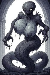 ai-created ai_generated big_breasts creature female female_creature female_only monster monster_girl pixel_art thedangerxdx tits