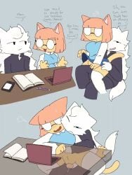 animated furry_female furry_male loop pussy_job snazzle_snapp study_partners tagme video