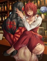 ryosuart male female dominant_male submissive_female public public_sex clothes clothed clothing clothed_sex superhero breasts boobs tits big_breasts big_boobs big_tits pants_down ass butt thick_ass fat_ass big_ass thick_butt fat_butt big_butt implied_penetration penis_in_pussy vaginal vaginal_penetration vaginal_sex thighs thick_thighs thick_hips hips wide_hips curvaceous curvaceous_body curvaceous_female curvaceous_figure curvaceous_hips curvy curvy_body curvy_female curvy_figure blush blushing cleavage bar_counter bar crossed_legs legs_wrapped_around_partner leglock fucked_silly fucked_senseless annabelle_adams scarlet_spider kaine_parker spider-man_(series) marvel marvel_comics red red_hair redhead redhead_female redheaded_female