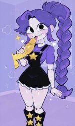 1girls 2026 2026s 2d 2d_(artwork) 2d_artwork alternate_body_type alternate_breast_size animate_inanimate big_ass big_breasts big_butt big_thighs black_dress black_eyes braid braided_hair braided_ponytail breasts curvy curvy_female curvy_figure digital_art digital_drawing digital_drawing_(artwork) digital_media digital_media_(artwork) digital_painting digital_painting_(artwork) doll doll_girl doll_joints eyelashes female female_focus fully_clothed fully_clothed_female hair humanoid humanoid_female inanimate_animate large_ass large_butt large_thighs lily_lovebraids living_toy long_hair long_purple_hair mascot_horror mob_entertainment mob_games noseless not_furry overall_dress overall_skirt overalls ponytail ponytail_(hair) ponytail_female poppy_playtime poppy_playtime_(chapter_5) purple_hair purple_shirt smile smiling star star_(symbol) thick thick_ass thick_butt thick_hips thick_legs thick_thighs video_games wide_hips endofromnights2 penis penile disembodied_penis big_penis veiny_penis vein veins veiny veins_on_dick upper_body hourglass_figure hourglass_figured_female legwarmers leg_warmers warmers tongue tongue_out licking licking_penis fellatio hand_on_penis player_(poppy_playtime) butcher_(poppy_playtime) protagonist_(poppy_playtime) ai_generated ai_assisted ai_art ai ai-created standing