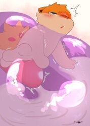 anal anal_penetration bodily_fluids comic cum cumshot darrow0 ditto_(pokemon) duo ejaculation english_text excessive_genital_fluids excessive_precum forest generation_1_pokemon generation_2_pokemon genital_fluids genitals hi_res kuro_(darrow) leaking_precum male male/male male_penetrated male_penetrating male_penetrating_male nintendo penetration penile penile_penetration penis plant pokemon pokemon_(species) pokemon_only precum precum_on_ground prostate prostate_stimulation quilava sex slime slime_sex speech_bubble text tree yuel