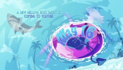 ass butt devil_tail helluva_boss official_art pool release_date spindlehorse_toons succubus swimsuit teaser vivienne_medrano vivziepop