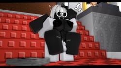 !! 1boy 1girls 3d areolae balls betty_(the_battle_bricks) blush breasts female glass_battler_(the_battle_bricks) kuiperrr34 motion_lines nipples nude onomatopoeia penis plap pussy reverse_stand_and_carry_position roblox roblox_game robloxian standing standing_sex stomach_bulge tagme the_battle_bricks thighs tumore vaginal_penetration