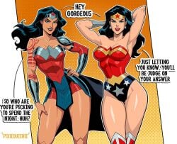 2d 2girls absolute_dc absolute_wonder_woman amazon big_ass big_breasts big_thighs breasts curvaceous curvy curvy_figure dc dc_comics dcau demigod demigoddess dialogue diana_of_themyscira diana_prince digital_media_(artwork) english english_dialogue english_text female female_only hips hourglass_figure huge_ass huge_breasts huge_thighs justice_league large_ass large_breasts large_thighs legs light-skinned_female light_skin mature mature_female multiversal_counterpart_grouping pixiqueenie slim_waist square_crossover take_your_pick thick thick_hips thick_legs thick_thighs thighs voluptuous waist wide_hips wide_thighs wonder_woman wonder_woman_(dcau) wonder_woman_(series)