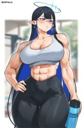 rin (blue archive) from blue archive by cromwellb