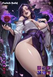 ai_generated artist_name aspect_host build female item kimono league_of_legends league_of_legends_items morgana nipple_slip patreon patreon_username riot_games spirit_blossom_morgana spirit_blossom_series sultryspark
