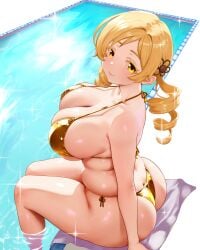 tomoe mami from mahou shoujo madoka magica by calaverga