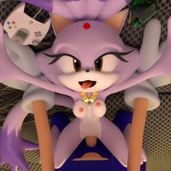 3d 3d_(artwork) anthro blaze_the_cat breasts chaos_emerald controller digital_media_(artwork) domestic_cat dreamcast duo eulipotyphlan eye_contact felid feline felis female female_on_back female_on_bottom first_person_view from_front_position gem genitals hair hedgehog hero hi_res jewelry looking_at_another looking_at_viewer looking_pleasured lying male male/female male_on_top mammal missionary_position necklace nipples nude on_back on_bottom on_top penetration penis ponytail princess rotalice2 royalty sega sex sonic_(series) sonic_the_hedgehog sonic_the_hedgehog_(series) tongue tongue_out vaginal vaginal_penetration yellow_eyes