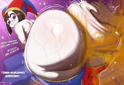 1boy 1girls 2026 absurd_res absurdres ass ass_bigger_than_head ass_focus back_view bare_shoulders big_ass big_butt big_thighs blue_eyes blush blushing bouncing_balls brown_hair bubble_ass bubble_butt butt butt_focus curvaceous curvy curvy_female curvy_figure dark-skinned_male dark_skin devil_xtreme dialogue disembodied_hand english english_dialogue english_text female female_focus gigantic_ass gigantic_butt hi_res highres huge_ass huge_butt huge_thighs interracial jester jester_cap jester_girl jester_hat jiggle jiggling_ass large_ass large_butt large_thighs leggings legwear light-skinned_female light_skin looking_at_viewer looking_back male male/male motion_lines multicolored_eyes naked naked_female nude nude_female nudity offscreen_character offscreen_male pale-skinned_female pale_skin pomni_(the_amazing_digital_circus) rear_view red_eyes round_ass round_butt slap slapping slapping_ass slapping_butt smacking_ass spanked spanked_butt spanking spanking_ass steam steaming_body stockings straight sweat sweating sweaty sweaty_ass sweaty_body sweaty_butt text the_amazing_digital_circus thick thick_ass thick_hips thick_legs thick_thighs thigh_highs thighhighs thighs thighs_bigger_than_head two-tone_eyes voluptuous voluptuous_female white_body white_skin fart farting gas farting_female
