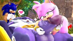 3d 3d_(artwork) amy_rose anthro balls big_balls big_penis big_the_cat cock_worship cuckold feline female hedgehog huge_balls huge_cock humiliation male neotaurus penis penis_lick penis_licking penis_size_difference precum pussy sex sonic_(series) sonic_the_hedgehog trio voyeur voyeurism