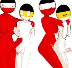 >_< 1boy 1futa ^_^ anal anal_penetration anal_sex belly_bulge belly_button big_breasts big_penis bigger_female blush breasts countryhumans countryhumans_girl cum cum_in_ass cum_inside dickgirl duo erection femboy futa_is_bigger futa_on_male futadom futanari german_empire german_empire_(countryhumans) huge_balls humanoid humanoid_penis male malesub nipples nude penetration penis precum red_body russian_empire russian_empire_(countryhumans) sex sleepserumm standing straight sweat sweating white_body