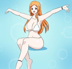 bleach breasts female female_only inoue_orihime sealllll solo swimsuit