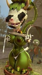 cowplant (the sims) from plants vs zombies by ordinary pictures