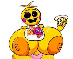 1girls animatronic anthro big_breasts breasts breasts_bigger_than_head breasts_out chicken female five_nights_at_freddy's five_nights_at_freddy's_2 robot scottgames toy_chica_(fnaf) xxturkiaxx