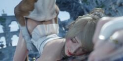 1dog 1girls 3d 3d_animation animated ass_up bestiality blueberg canine_on_human doggy_style final_fantasy final_fantasy_xv jewelry looking_pleasured lunafreya_nox_fleuret makeup square_enix sweat tagme video zoophilia
